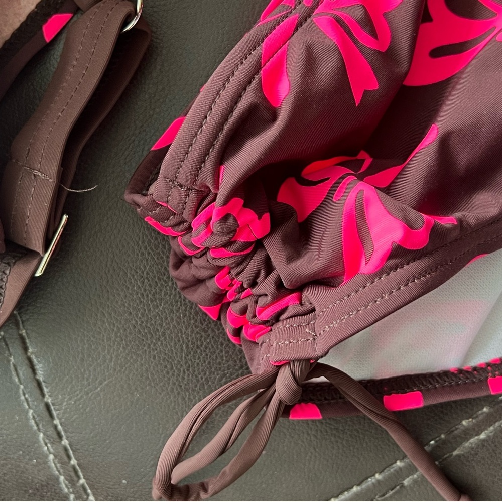 Nextmia NWOT Pink and Brown Bikini with Strappy Design - Picture 6 of 6